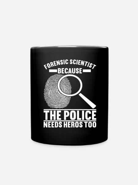 Forensik Forensiker - Tasse einfarbig - Schwarz