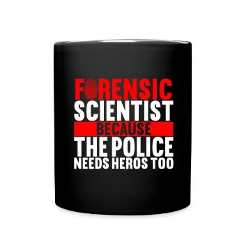 Forensik Forensiker - Tasse einfarbig - Schwarz - Vorne