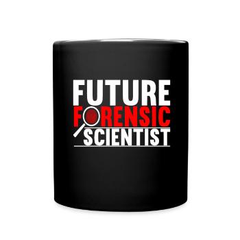 Forensik Forensiker - Tasse einfarbig - Schwarz - Vorne