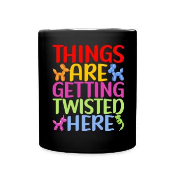 Ballontier Balloon Twisting - Tasse einfarbig - Schwarz - Vorne