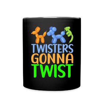 Ballontier Balloon Twisting - Tasse einfarbig - Schwarz - Vorne