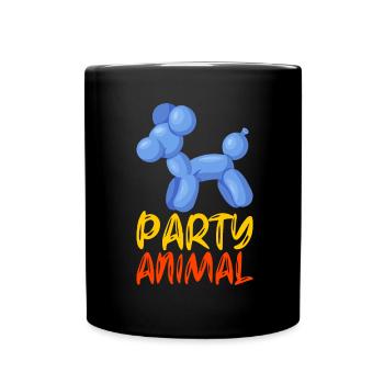 Ballontier Balloon Twisting - Tasse einfarbig - Schwarz - Vorne