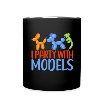 Ballontier Balloon Twisting - Tasse einfarbig - Schwarz - Vorne