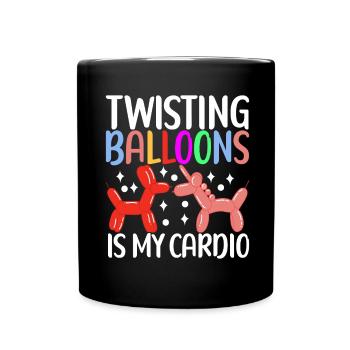 Balloon Animal Balloon Twisting - Full Colour Mug - black - Front