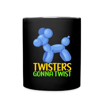 Ballontier Balloon Twisting - Tasse einfarbig - Schwarz - Vorne
