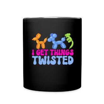 Ballontier Balloon Twisting - Tasse einfarbig - Schwarz - Vorne