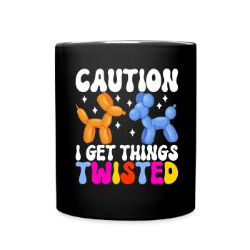 Ballontier Balloon Twisting - Tasse einfarbig - Schwarz - Vorne