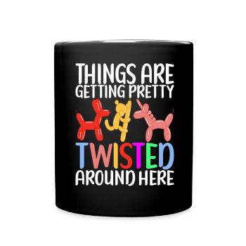 Ballontier Balloon Twisting - Tasse einfarbig - Schwarz - Vorne