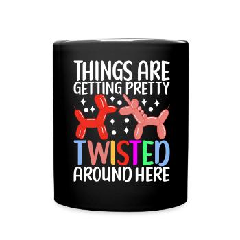 Ballontier Balloon Twisting - Tasse einfarbig - Schwarz - Vorne