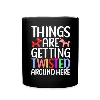 Ballontier Balloon Twisting - Tasse einfarbig - Schwarz - Vorne