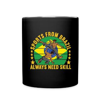 Capoeira Capoeirista - Tasse einfarbig - Schwarz - Vorne