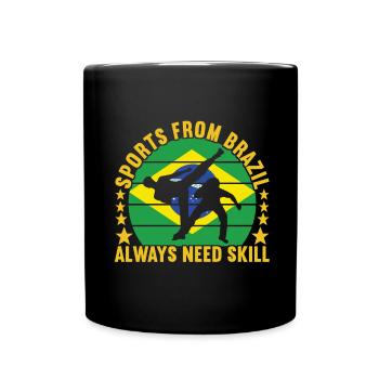 Capoeira Capoeirista - Tasse einfarbig - Schwarz - Vorne