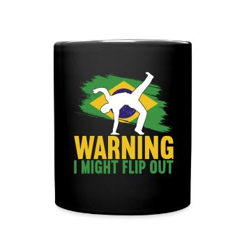 Capoeira Capoeirista - Tasse einfarbig - Schwarz - Vorne