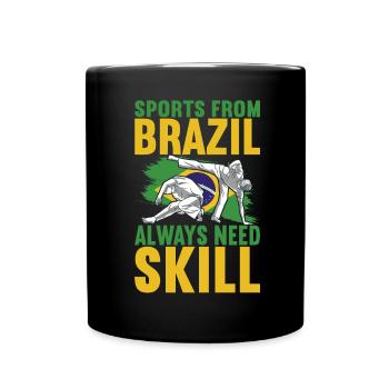 Capoeira Capoeirista - Tasse einfarbig - Schwarz - Vorne
