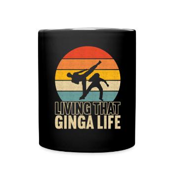 Capoeira Capoeirista - Tasse einfarbig - Schwarz - Vorne