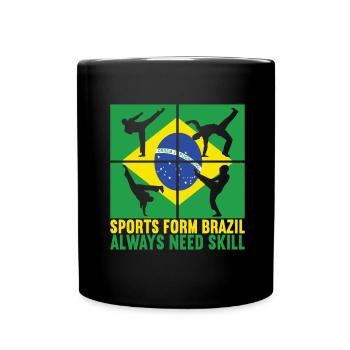 Capoeira Capoeirista - Tasse einfarbig - Schwarz - Vorne