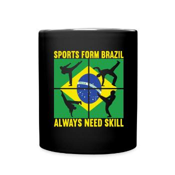 Capoeira Capoeirista - Tasse einfarbig - Schwarz - Vorne