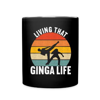 Capoeira Capoeirista - Tasse einfarbig - Schwarz - Vorne