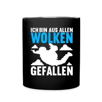 Parachutiste Parachutiste - Mug uni - noir - Devant