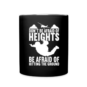 Parachutiste Parachutiste - Mug uni - noir - Devant