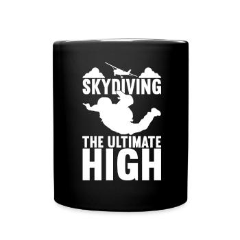 Parachutiste Parachutiste - Mug uni - noir - Devant