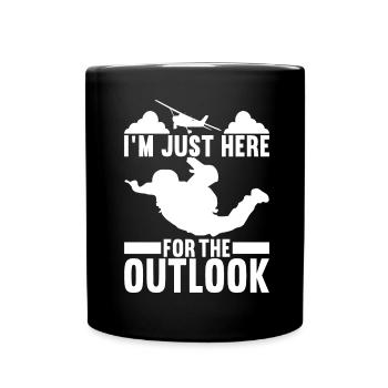 Parachutiste Parachutiste - Mug uni - noir - Devant