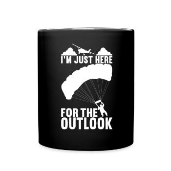 Parachutiste Parachutiste - Mug uni - noir - Devant