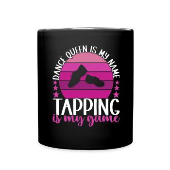 Stepptanz Stepptänzer - Tasse einfarbig - Schwarz - Vorne