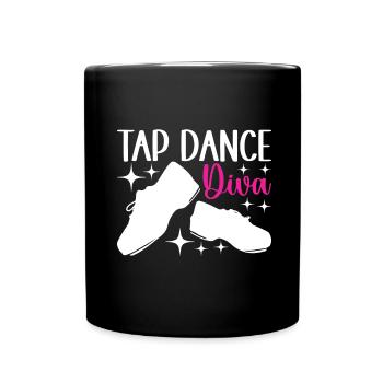Stepptanz Stepptänzer - Tasse einfarbig - Schwarz - Vorne
