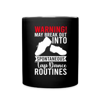 Tap Dance Tap Dancer - Full Colour Mug - black - Front