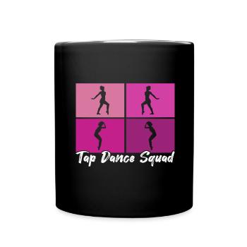 Stepptanz Stepptänzer - Tasse einfarbig - Schwarz - Vorne