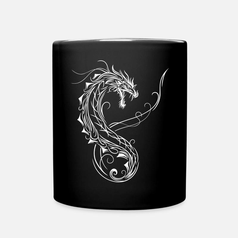 Dragon Fantaisie Dragon de Feu - Mug uni - noir