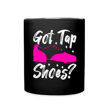 Stepptanz Stepptänzer - Tasse einfarbig - Schwarz - Vorne