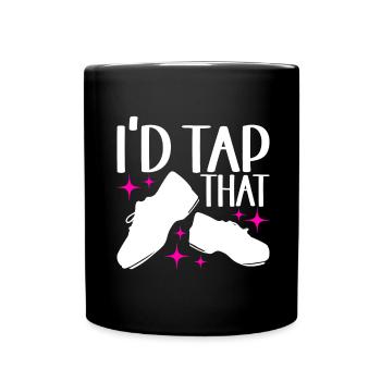 Stepptanz Stepptänzer - Tasse einfarbig - Schwarz - Vorne