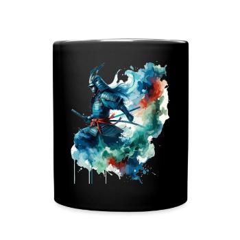 Samurai, Bushido, Traditionell - Tasse einfarbig - Schwarz - Vorne