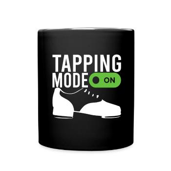 Stepptanz Stepptänzer - Tasse einfarbig - Schwarz - Vorne
