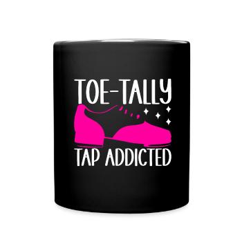Stepptanz Stepptänzer - Tasse einfarbig - Schwarz - Vorne