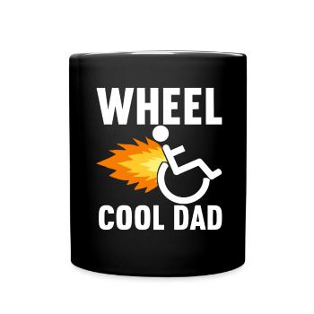 Wheelchair users Wheelchair - Full Colour Mug - black - Front