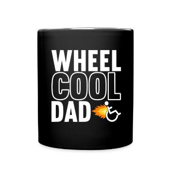 Wheelchair users Wheelchair - Full Colour Mug - black - Front