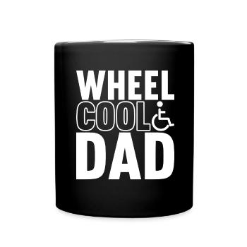 Wheelchair users Wheelchair - Full Colour Mug - black - Front