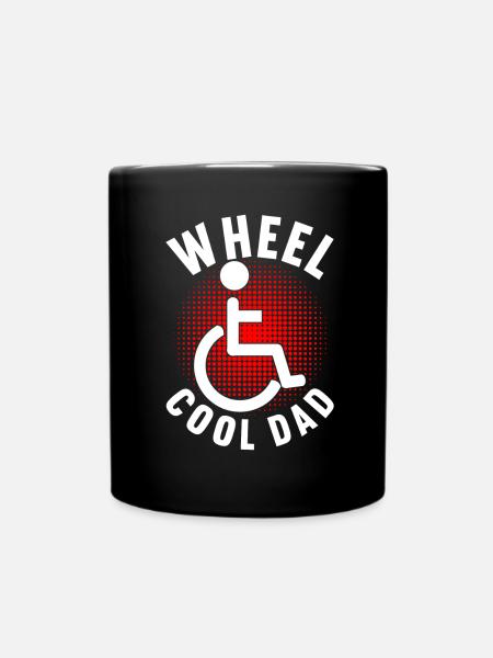 Personnes en fauteuil roulant Fauteuil roulant - Mug uni - noir