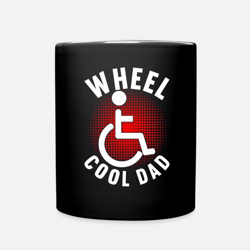Personnes en fauteuil roulant Fauteuil roulant - Mug uni - noir