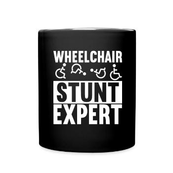 Wheelchair users Wheelchair - Full Colour Mug - black - Front