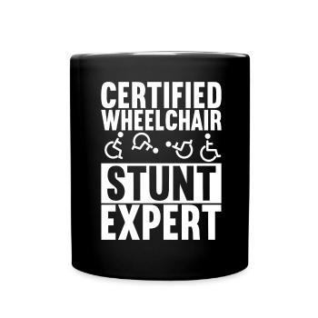 Wheelchair users Wheelchair - Full Colour Mug - black - Front