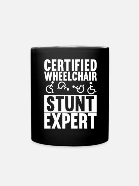 Personnes en fauteuil roulant Fauteuil roulant - Mug uni - noir