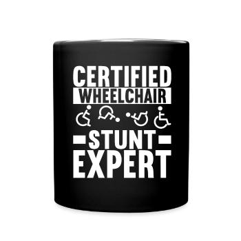 Wheelchair users Wheelchair - Full Colour Mug - black - Front