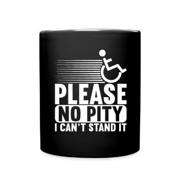Wheelchair users Wheelchair - Full Colour Mug - black - Front