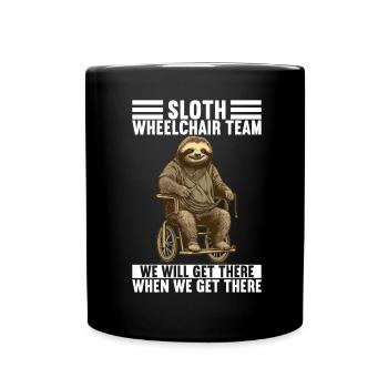 Wheelchair users Wheelchair - Full Colour Mug - black - Front