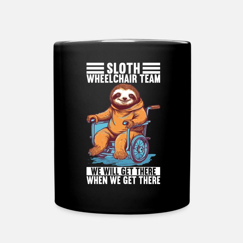 Personnes en fauteuil roulant Fauteuil roulant - Mug uni - noir