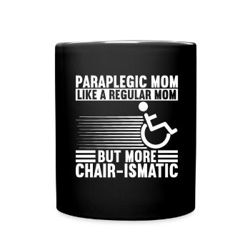 Wheelchair users Wheelchair - Full Colour Mug - black - Front